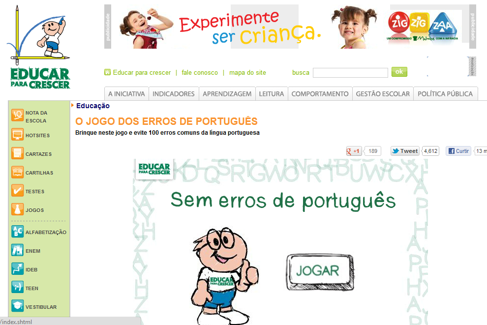 Racha Cuca - Quiz: Erros Comuns no Português