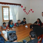 Produzindo um vídeo participativo com os jovens da Rede de Huehuetenango - o tema escolhido por eles foi a insegurança cidadã